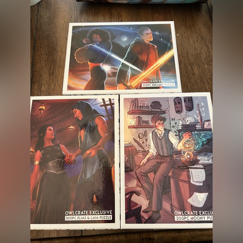 NWT Owlcrate jigsaw puzzle moony/Dreamers/ Elias & Laia.
